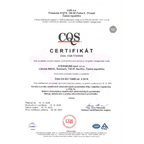 CQS Certifikát