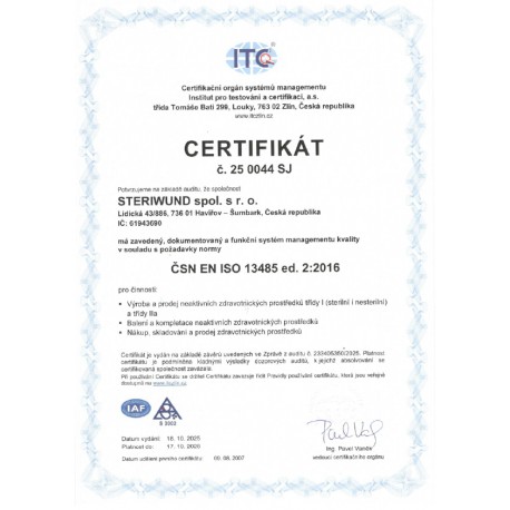 Certifikát 19 0060 SJ